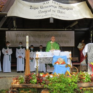 Misa zahvalnica u župi Uznesenja Blažene Djevice Marije, Novigrad na Dobri